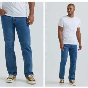 Lee Regular Fit Straight Leg 36x30 Pepper Stonewash Men's Jeans VGUC